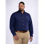 Chemise en Lin Grande Taille Bleu Marine